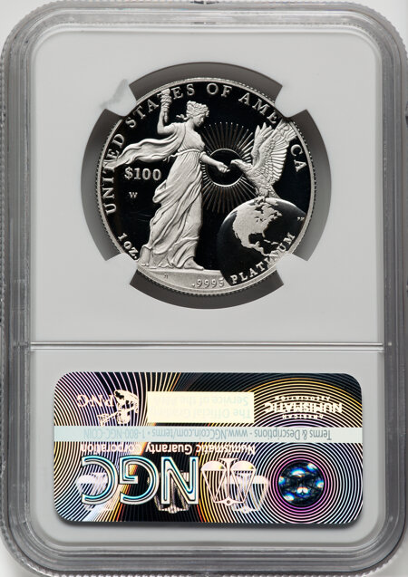 2015-W $100 One-Ounce Platinum Eagle, First Strike, PR, DC 70 NGC