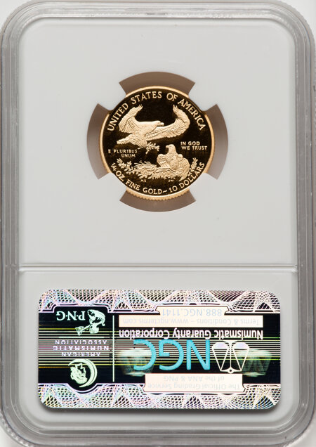 2010-W $10 Quarter-Ounce Gold Eagle First Strike, DC 70 NGC