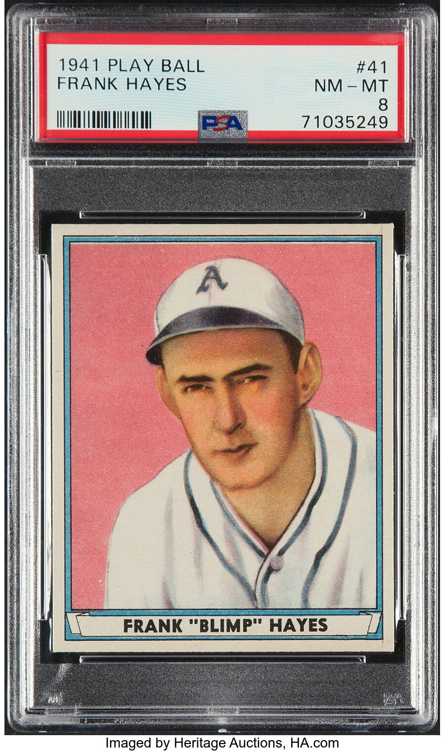 1941 Play Ball Frank Hayes #41 PSA NM-MT 8