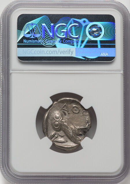 Greek ATTICA. Athens. c.440-404 BC. AR Tetradrachm  Choice AU NGC