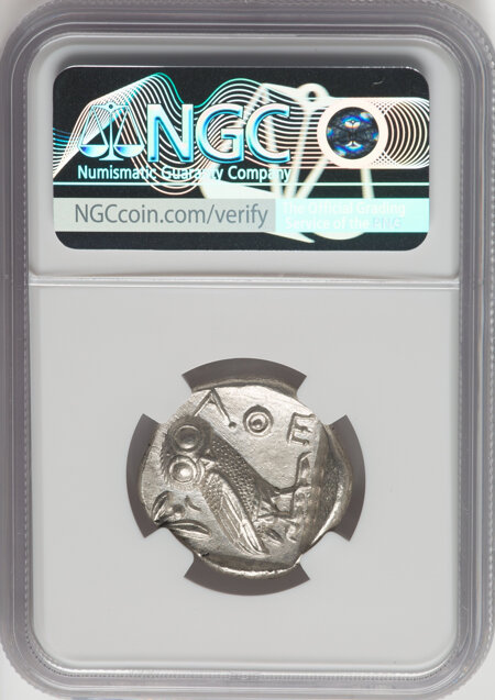 Greek ATTICA. Athens. c.440-404 BC. AR Tetradrachm  Choice AU NGC