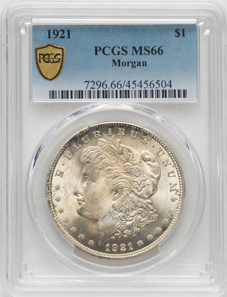 1921 S$1 Morgan, MS PCGS Secure 66 PCGS