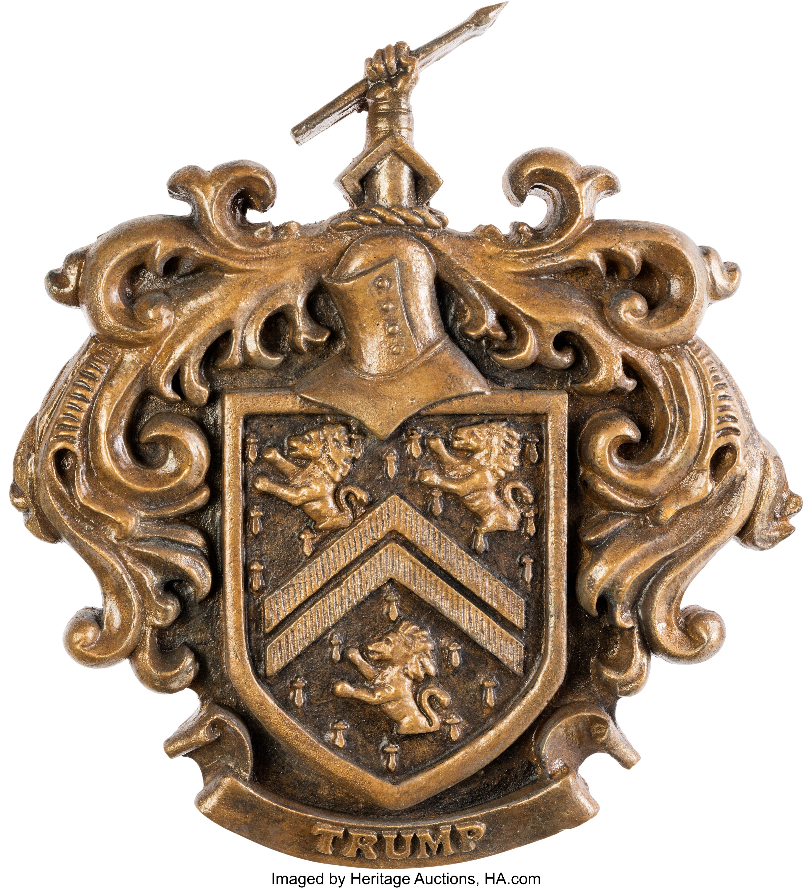 Trump Family Crest From Boardroom Of The Apprentice (nbc Tv, 