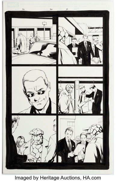 Original Comic Art:Story Page, Mike McKone and Andy Lanning Fantastic Four #541 Story Page 3 Original Art (Marvel, 2006).