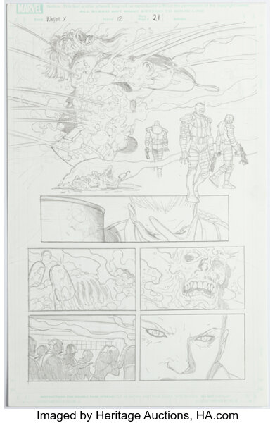 Original Comic Art:Story Page, Ron Garney Wolverine Weapon X #12 Story Page 21 Original Art (Marvel, 2010)....