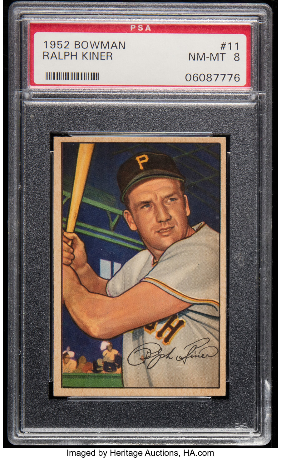 1952 Bowman Ralph Kiner #11 PSA NM-MT 8