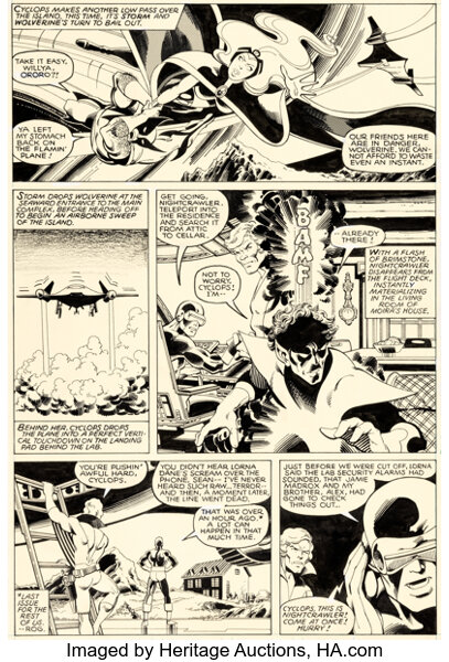 Original Comic Art:Story Page, John Byrne and Terry Austin The X-Men