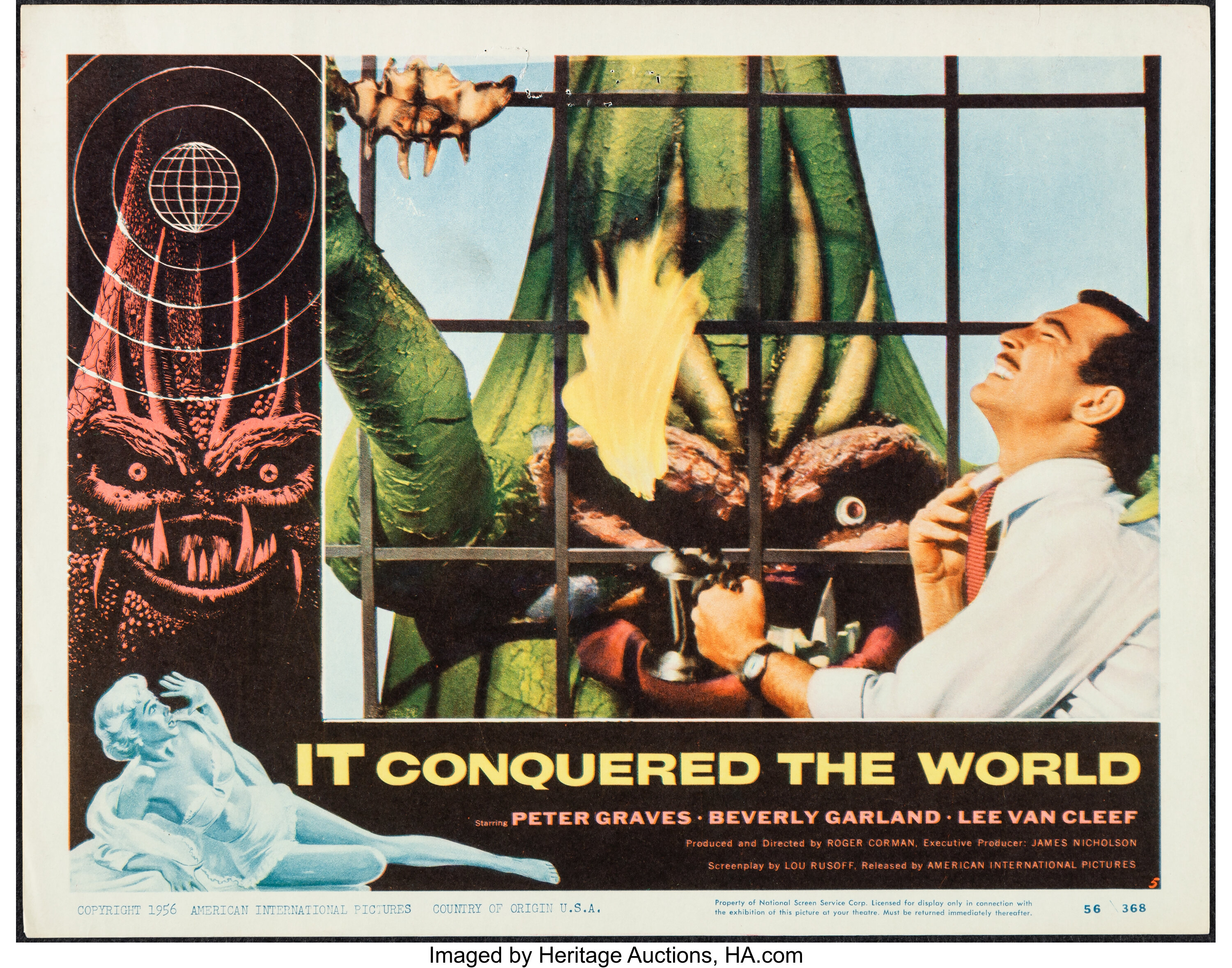 It Conquered the World (American International, 1956). Very Fine. | Lot ...