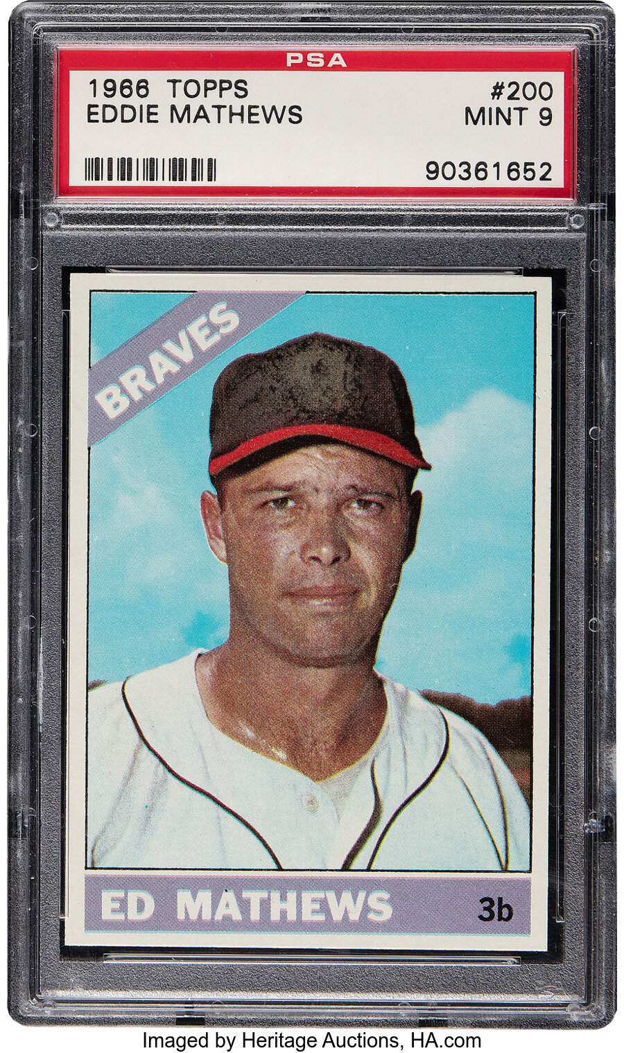 1966 Topps Eddie Mathews #200 PSA Mint 9