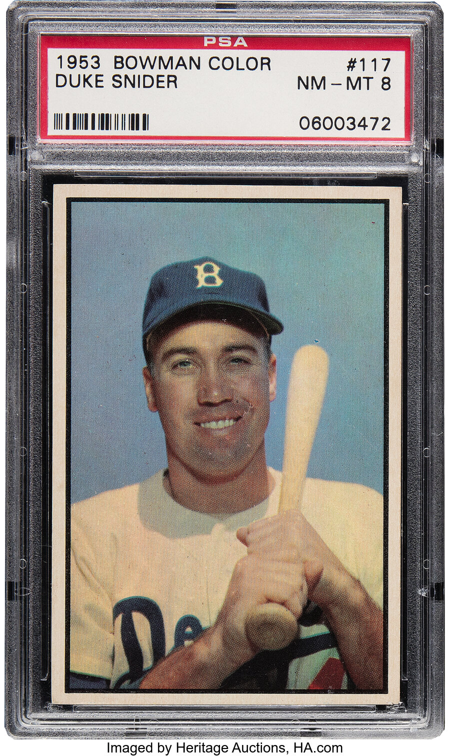 1953 Bowman Color Duke Snider #117 PSA NM-MT 8