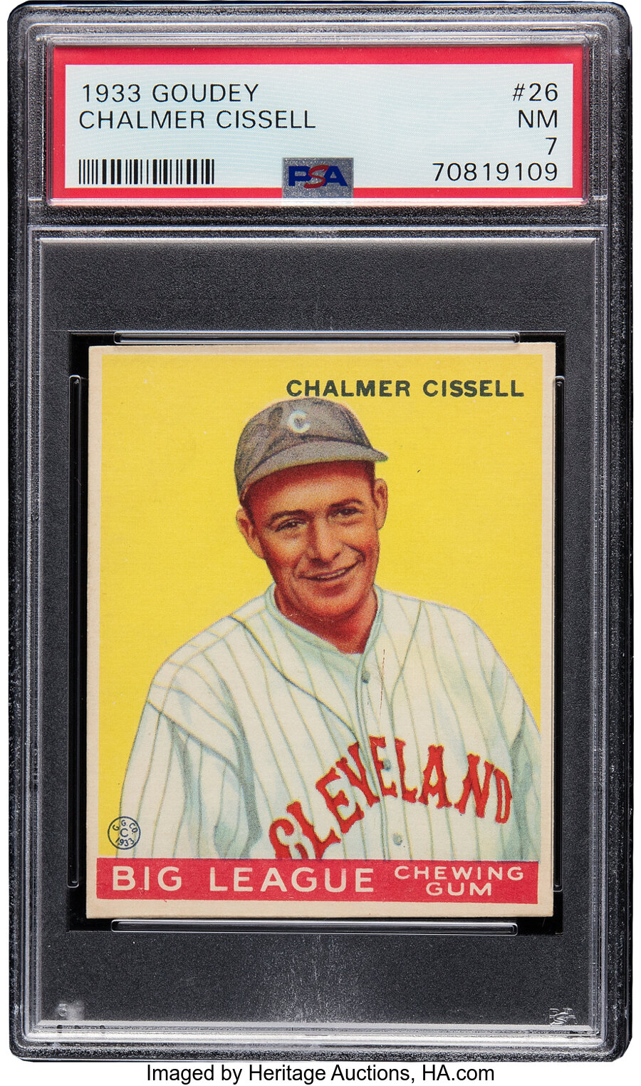 1933 Goudey Chalmer Cissell #26 PSA NM 7