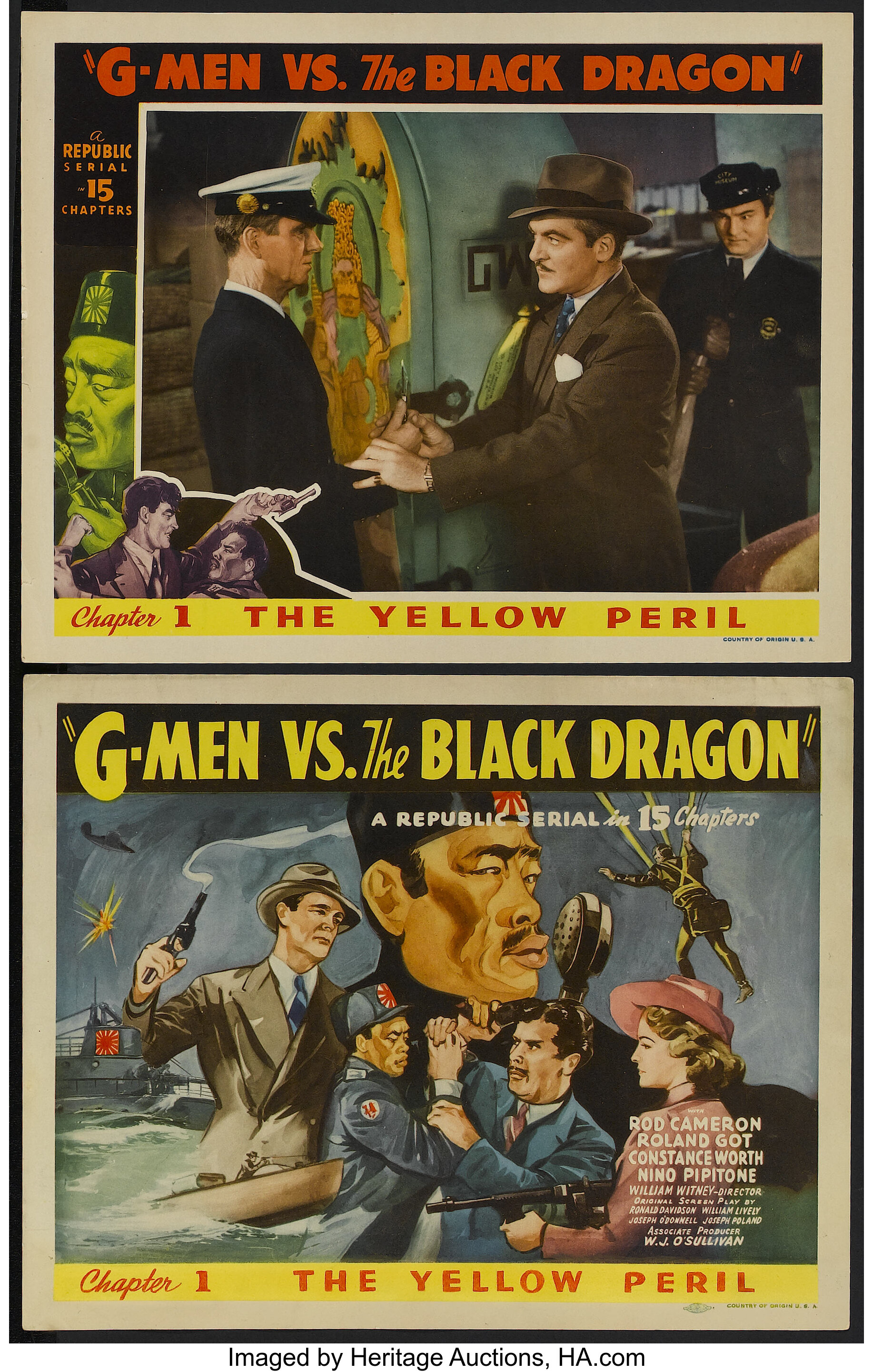 G Men Vs The Black Dragon Republic 1943 Title Lobby Card And Lot 25146 Heritage Auctions