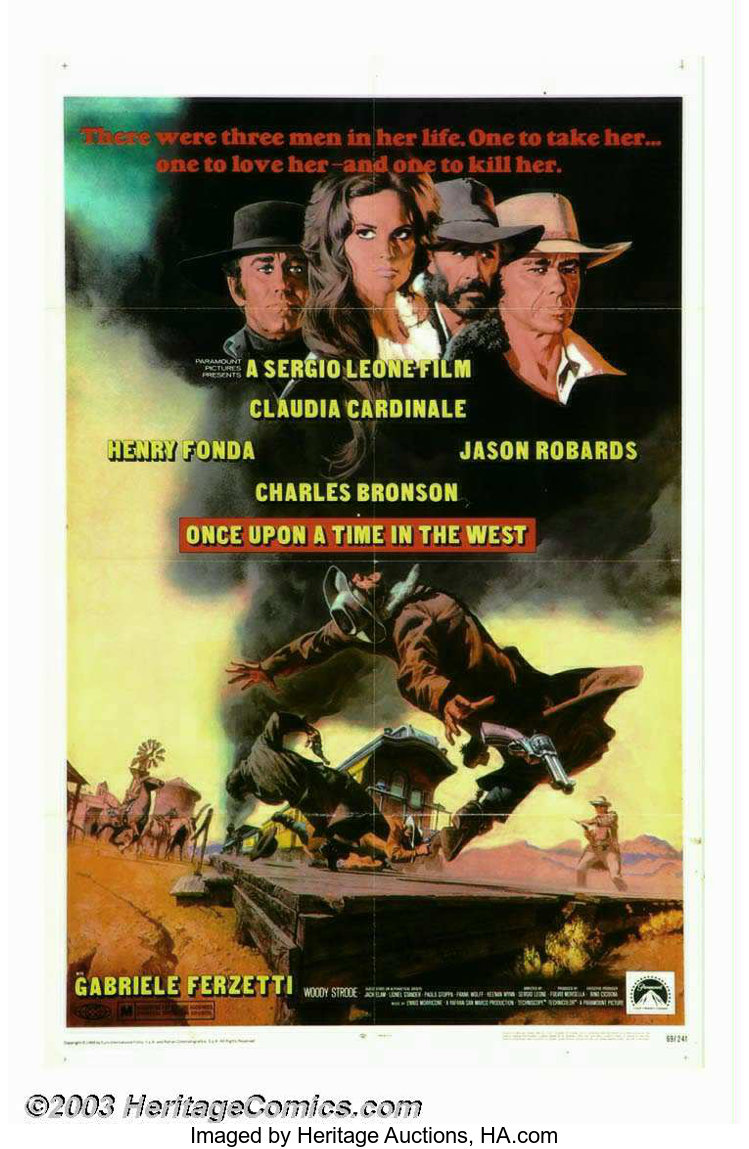 Once Upon A Time In The West Paramount 1969 One Sheet 27 X Lot 4107 Heritage Auctions