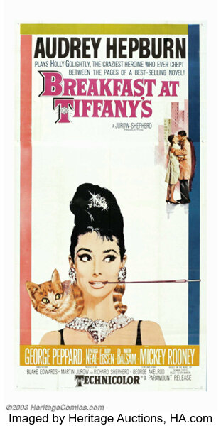 Breakfast At Tiffany S Paramount 1961 Three Sheet 41 X 81 Lot 4263 Heritage Auctions