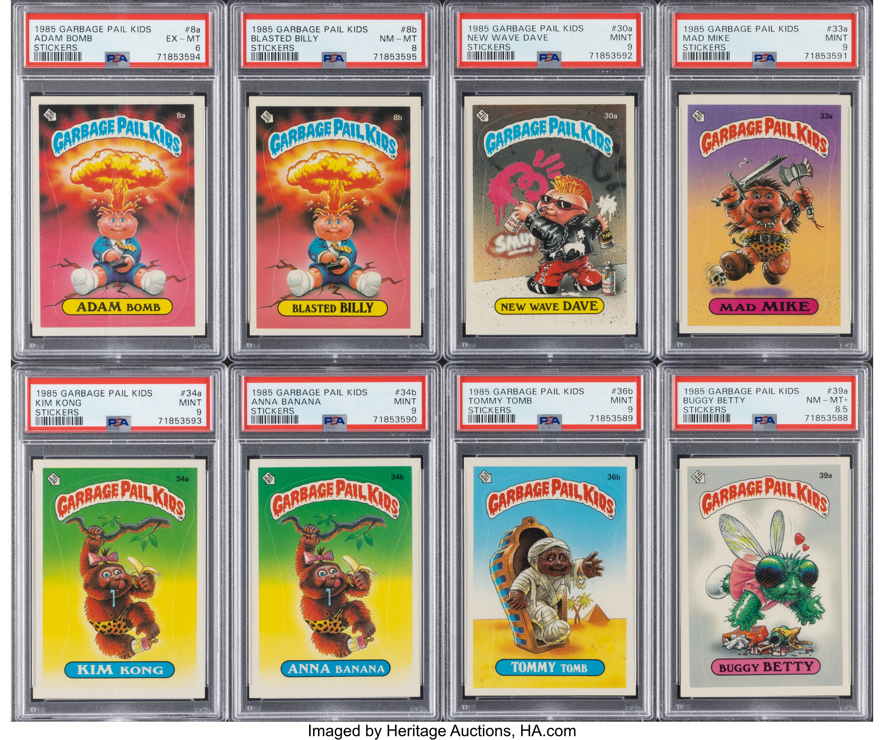 1985-1988 Garbage Pail Kids Stickers Complete Set Series 1-15 | Lot ...