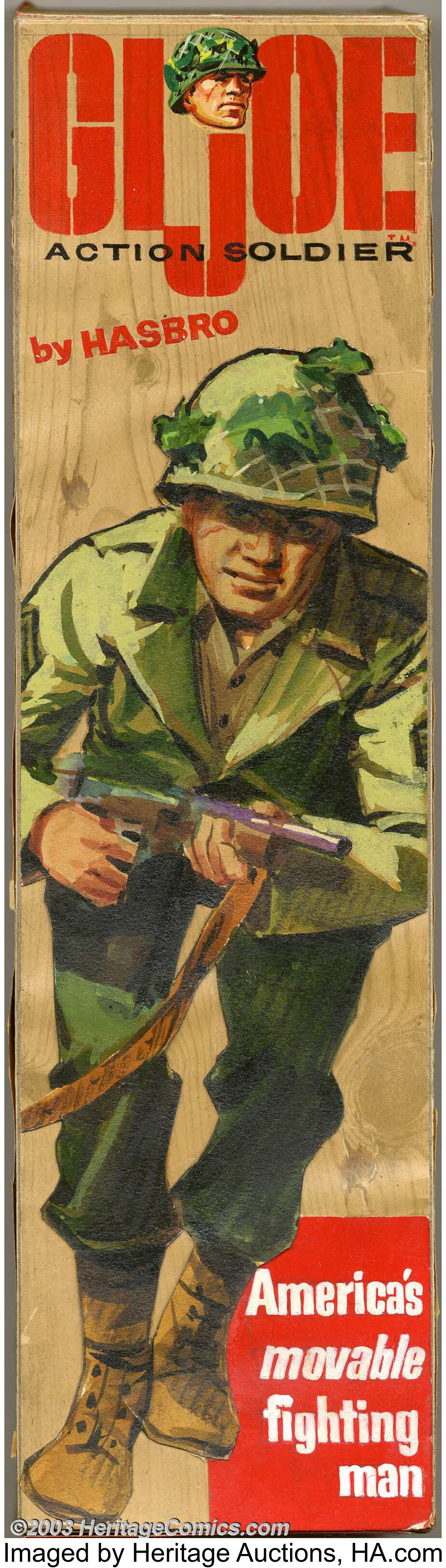 GI Joe - Original Action Soldier Hand-Painted Prototype Box (Hasbro,, Lot  #6474