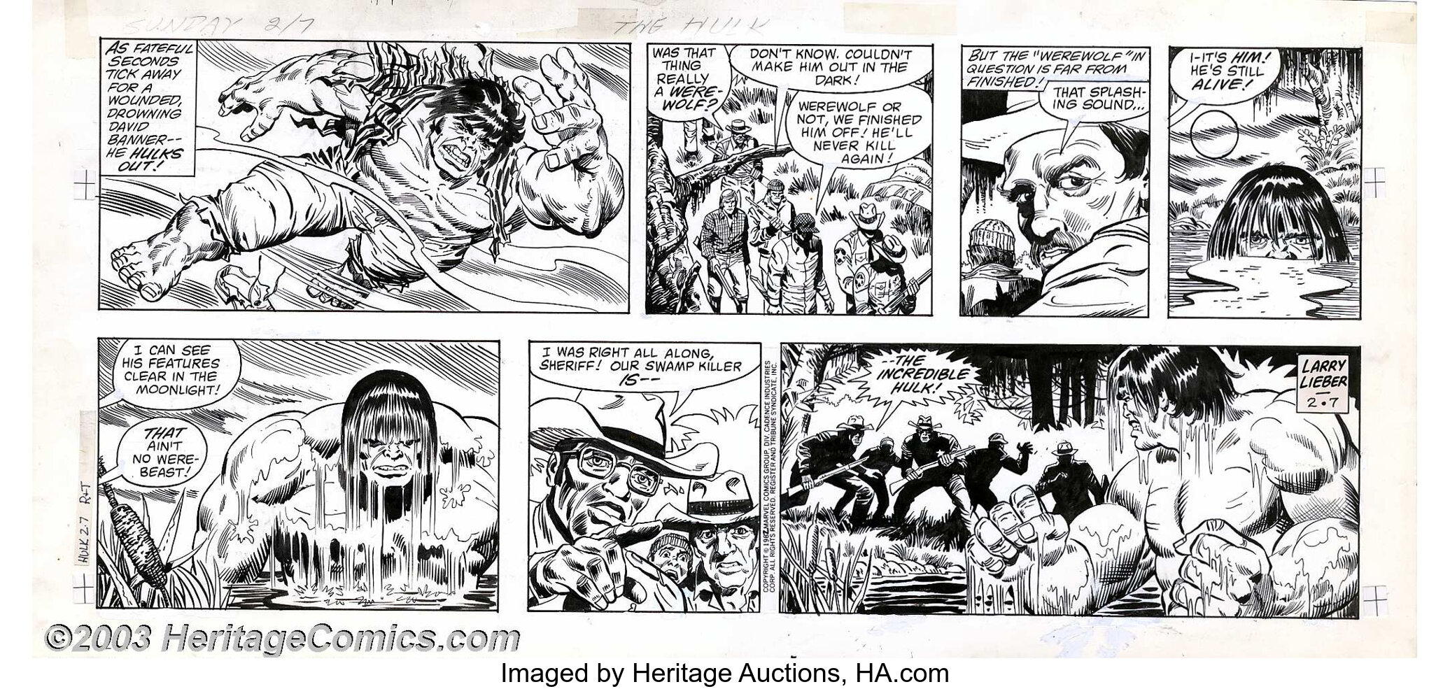 hulk comic strip