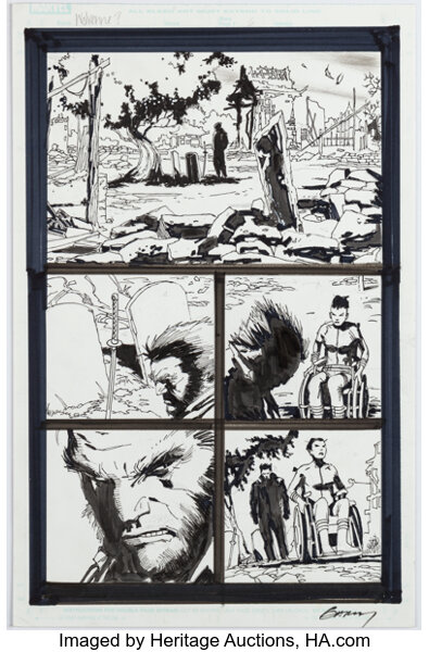 Original Comic Art:Story Page, Ron Garney Wolverine #300 Story Page 6 Original Art (Marvel, 2012)....