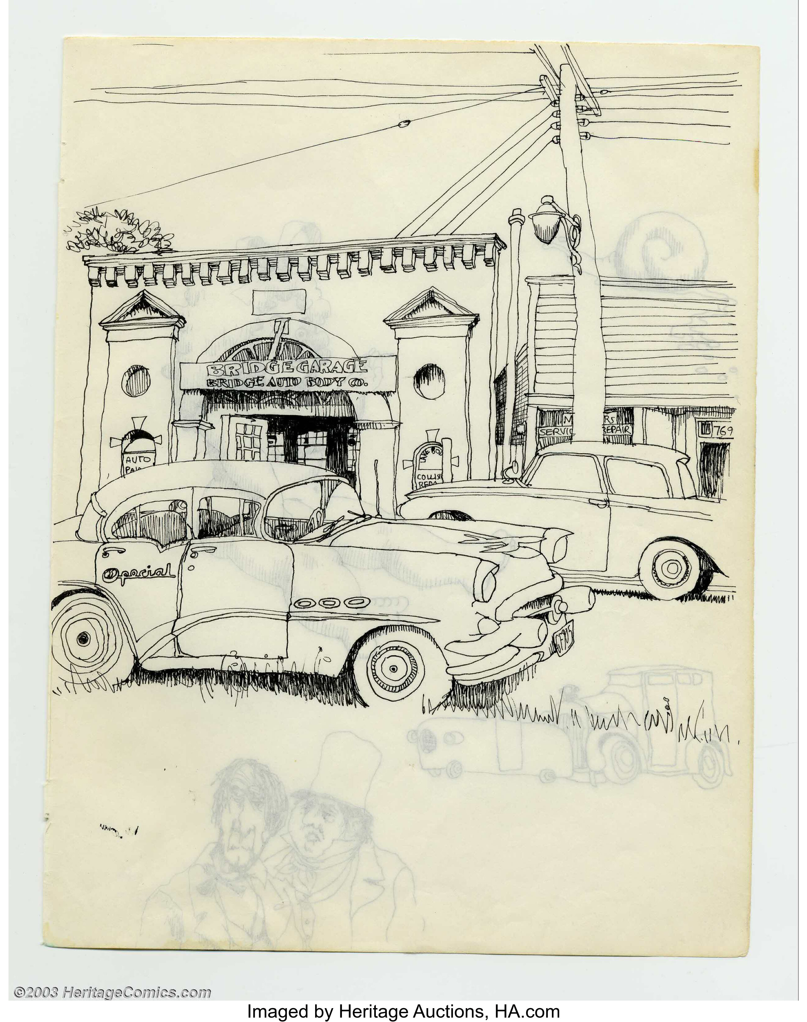 Robert Crumb Original Art Sketches Undated A Mid
