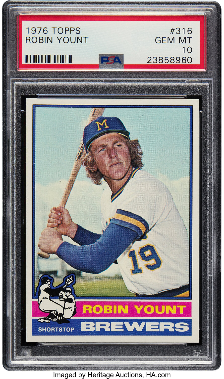 1976 Topps Robin Yount #316 PSA Gem Mint 10