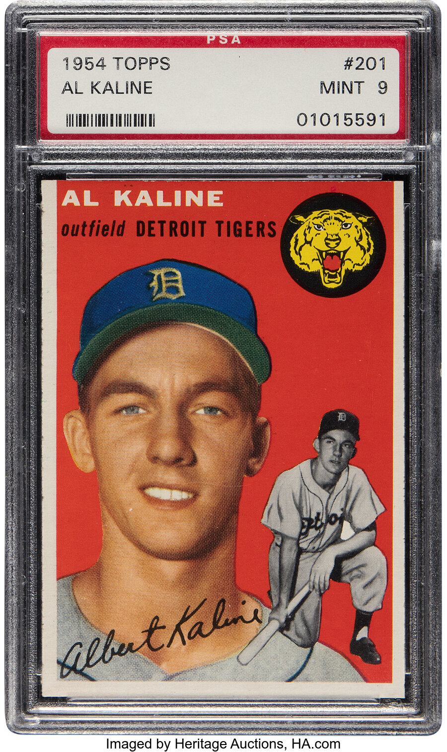 1954 Topps Al Kaline Rookie #201 PSA Mint 9 - Only One Higher!