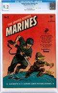 United States Marines #2 (Magazine Enterprises, 1944) CGC NM- 9.2 Off-white to white pages.