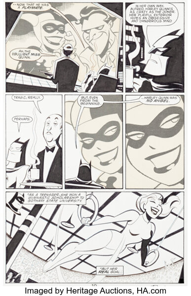 Original Comic Art:Story Page, Bruce Timm Batman Adventures: Mad Love