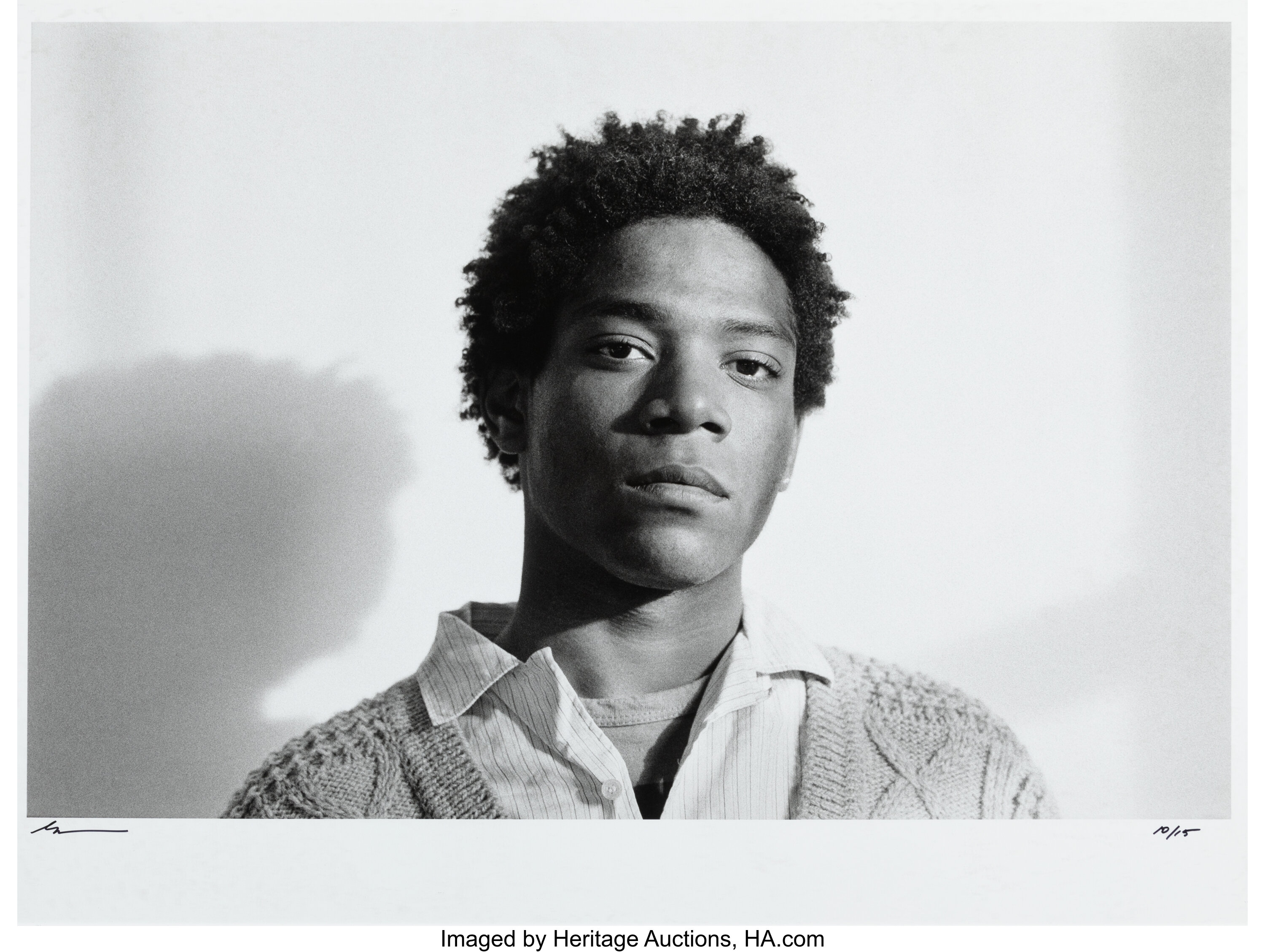 Lee Jaffe (b. 1950). Untitled (Jean-Michel Basquiat, Portrait), | Lot ...