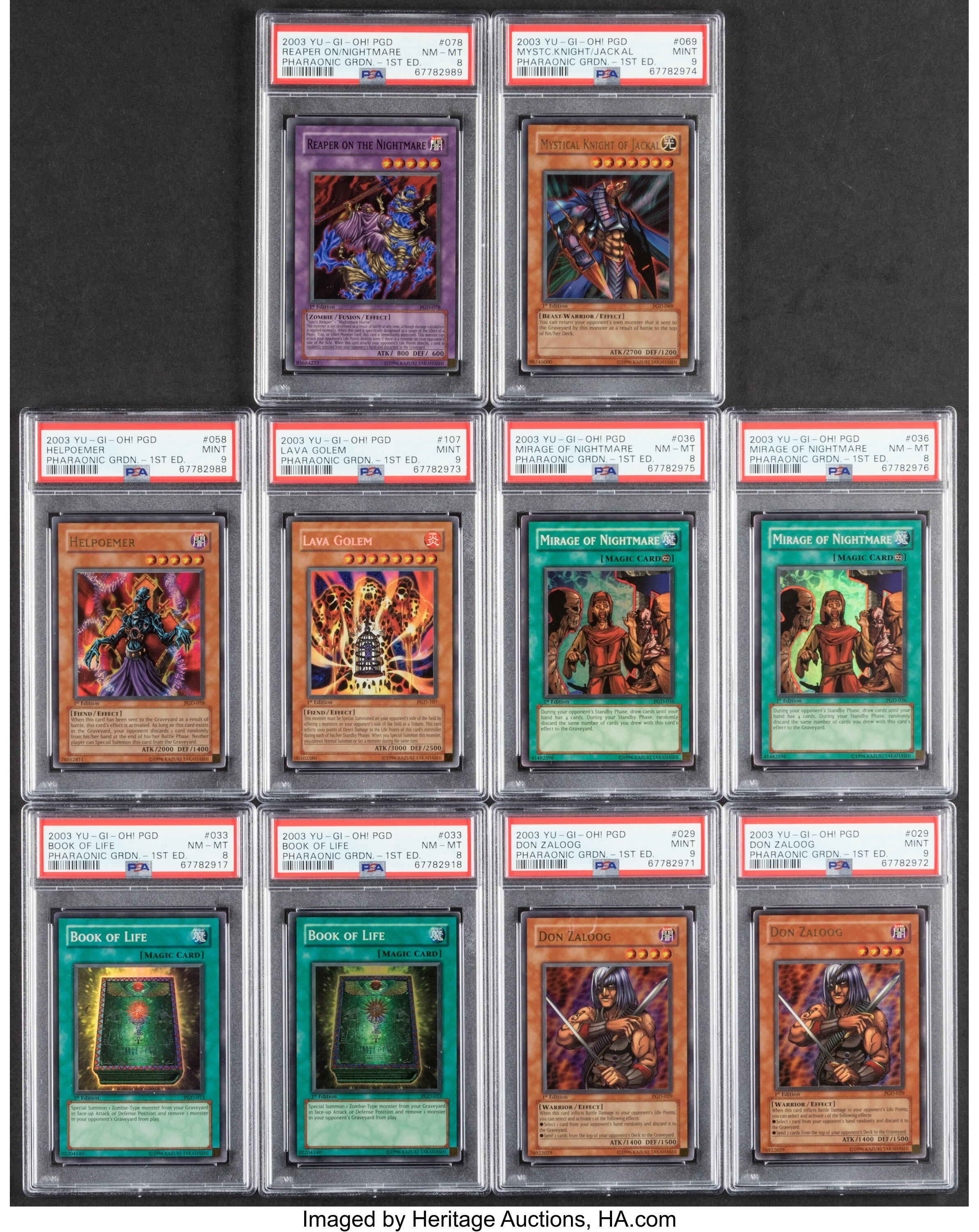 2003 Yu-Gi-Oh! PGD-Pharaonic Guardian Non-Sports/TCG Cards - PSA Price Guide
