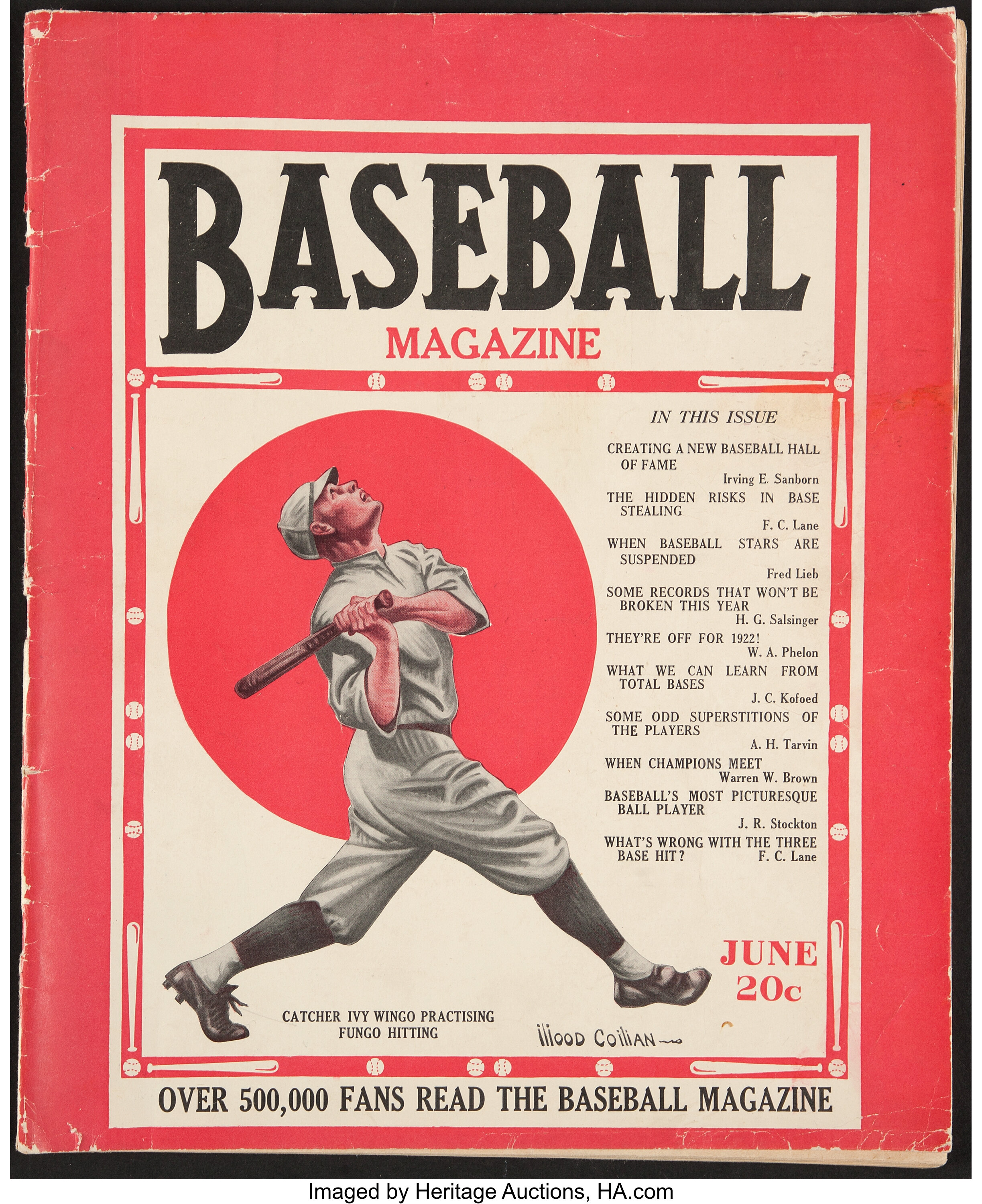 1922 Baseball Magazine (June).... Baseball Collectibles | Lot #44239 ...