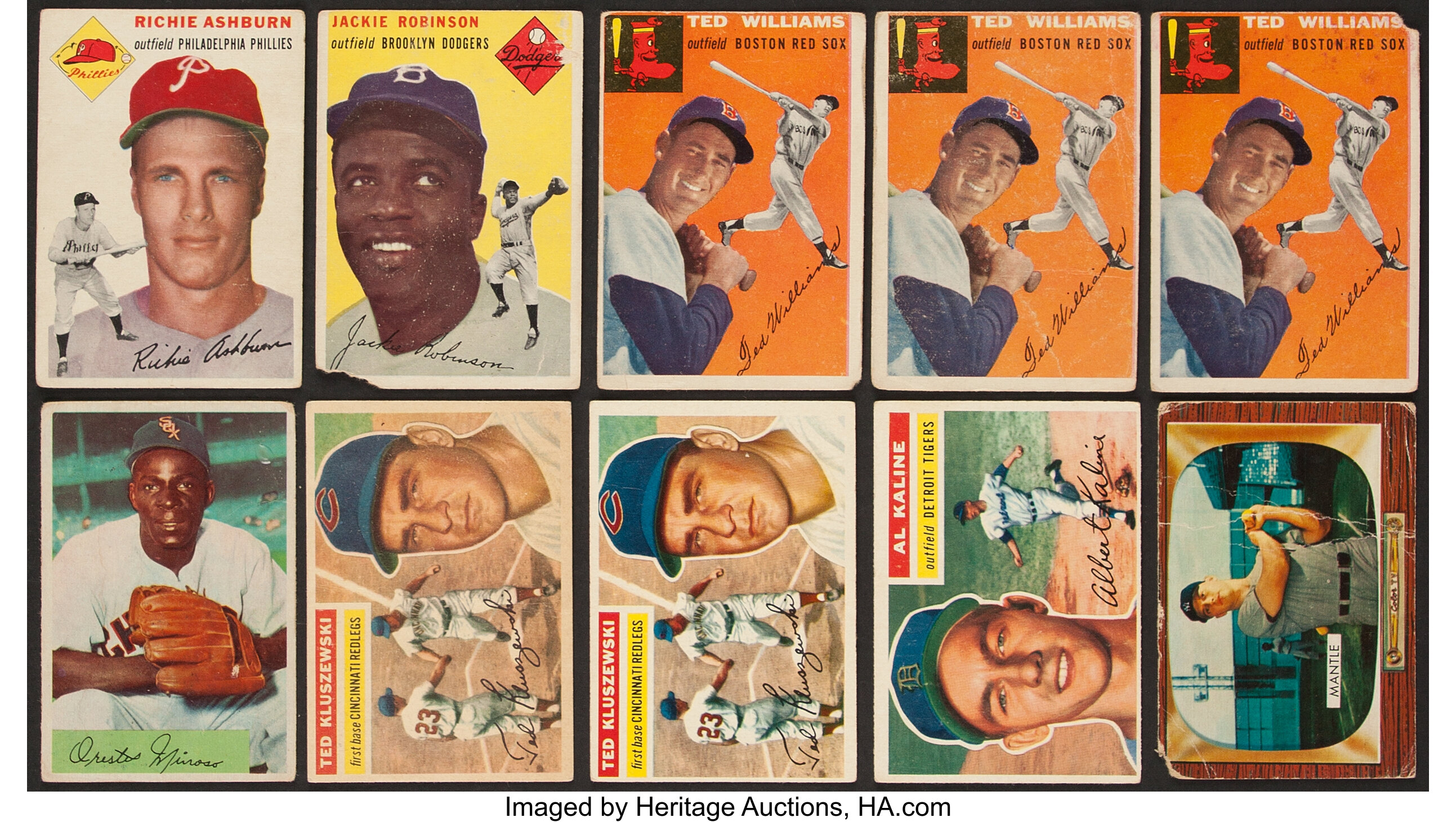 19521956 Topps & Bowman Baseball Card Collection (94). Lot