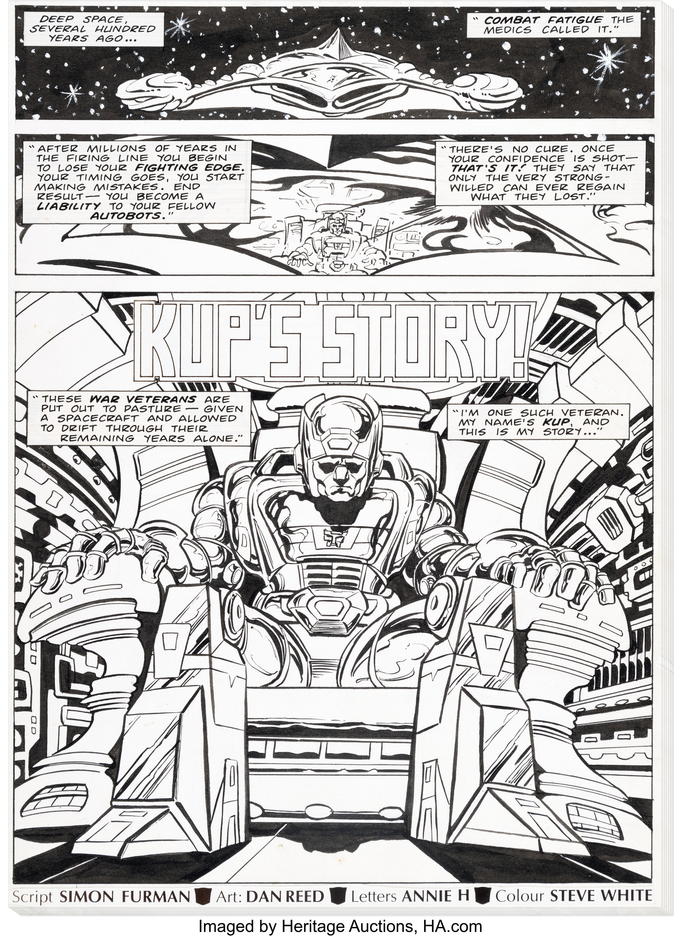 Dan Reed Transformers #132 Complete 11-Page Story 