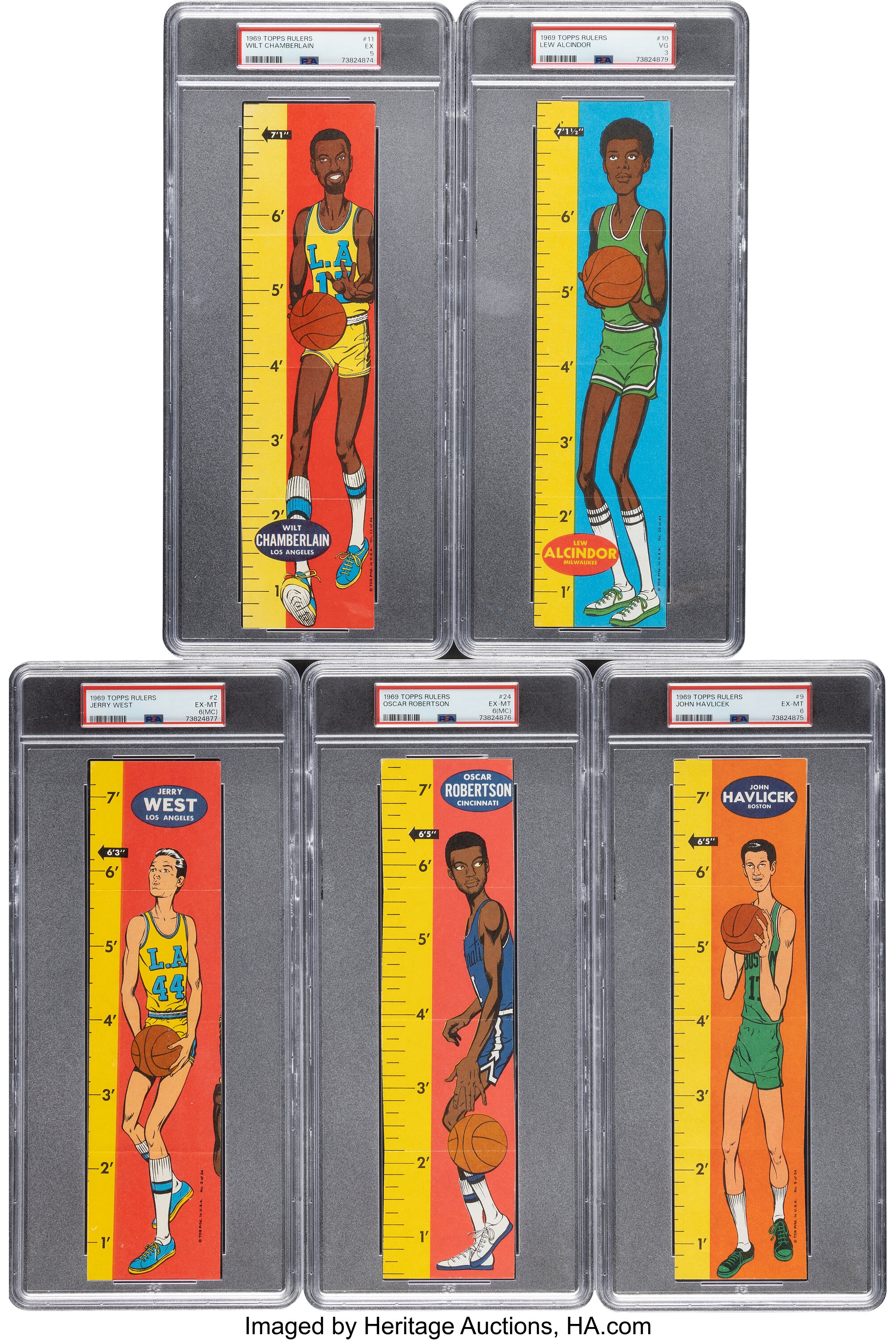 1969 Topps Basketball Rulers Complete Set (24). ... Basketball | Lot ...