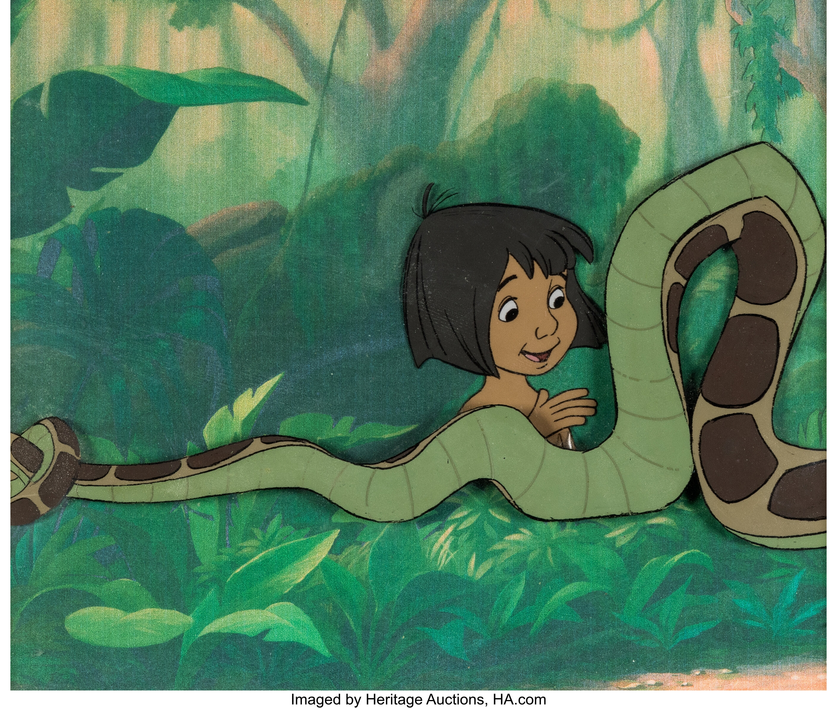 The Jungle Book Mowgli And Kaa Production Cel Walt Disney 1967 Lot 17295 Heritage Auctions 4682