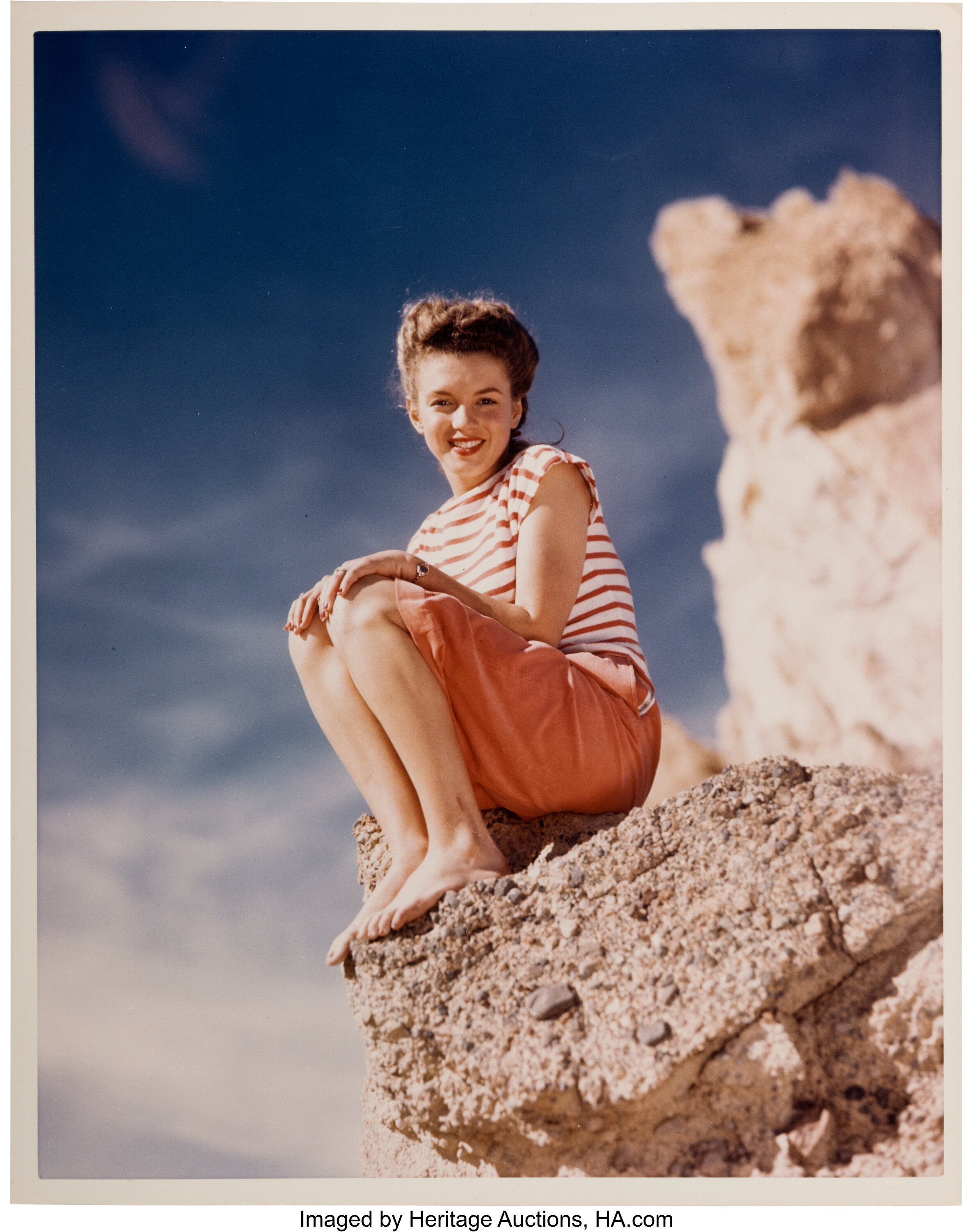 [Marilyn Monroe] Norma Jeane Dougherty in Death Valley, California ...