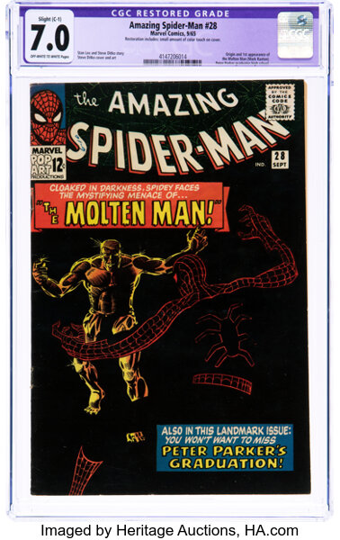 Silver Age (1956-1969):Superhero, The Amazing Spider-Man #28 (Marvel, 1965) CGC Apparent FN/VF 7.0 Slight (C-1) Off-white to white pages....