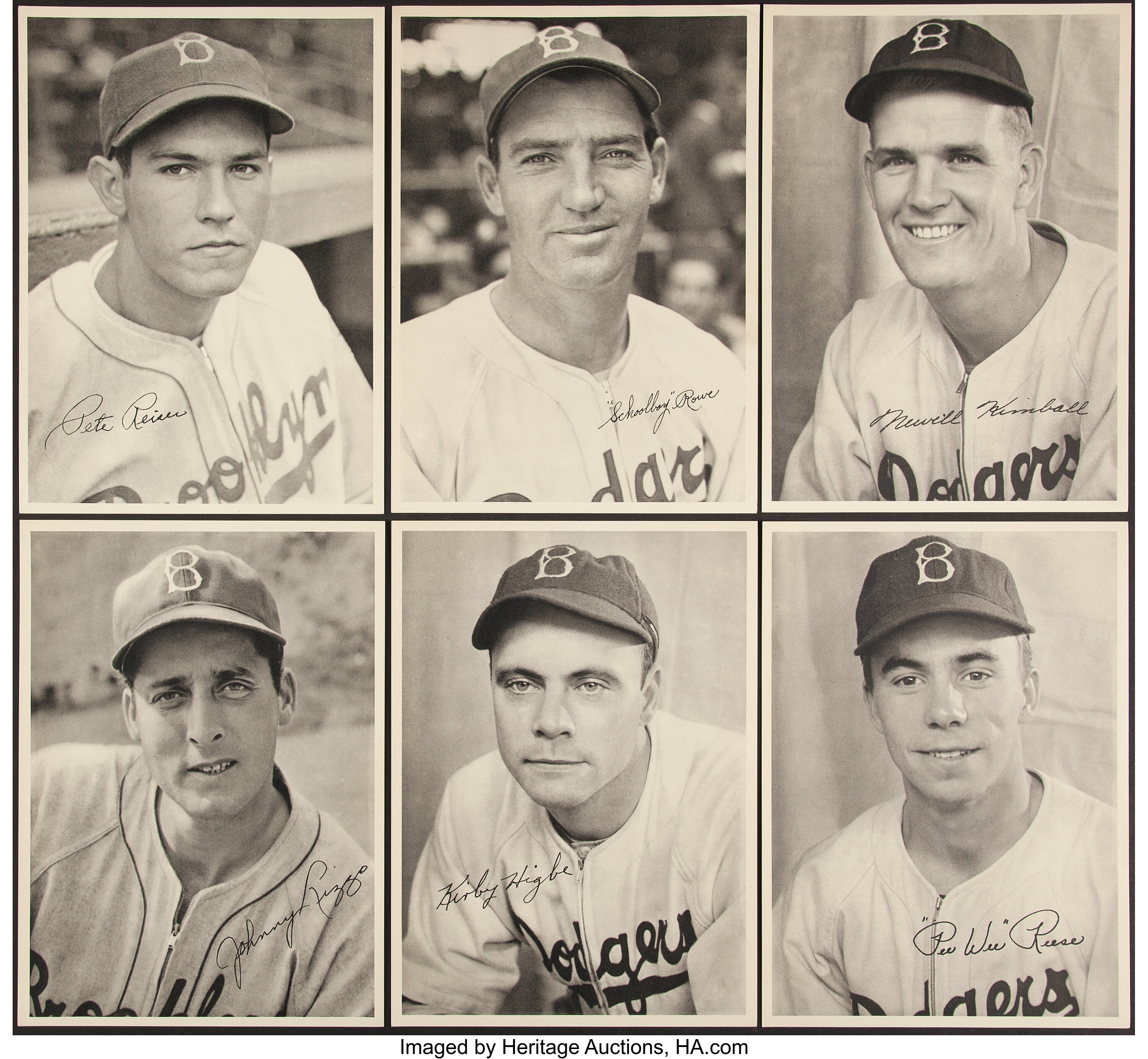 1940s Brooklyn Dodgers Picture Pack Complete Set (25) with Original ...