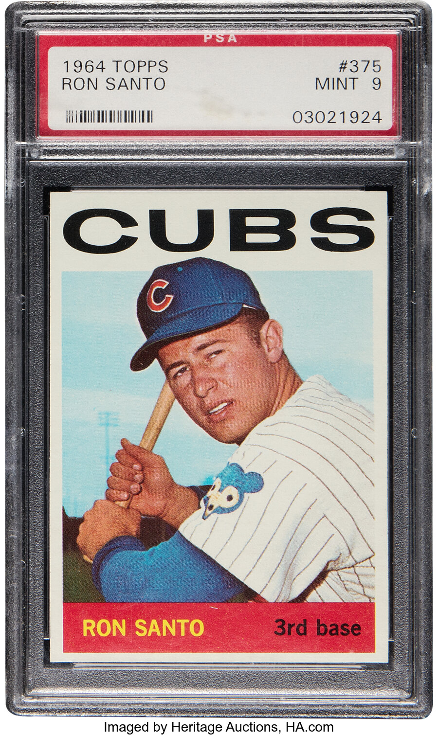 1964 Topps Ron Santo #375 PSA Mint 9 - None Higher!