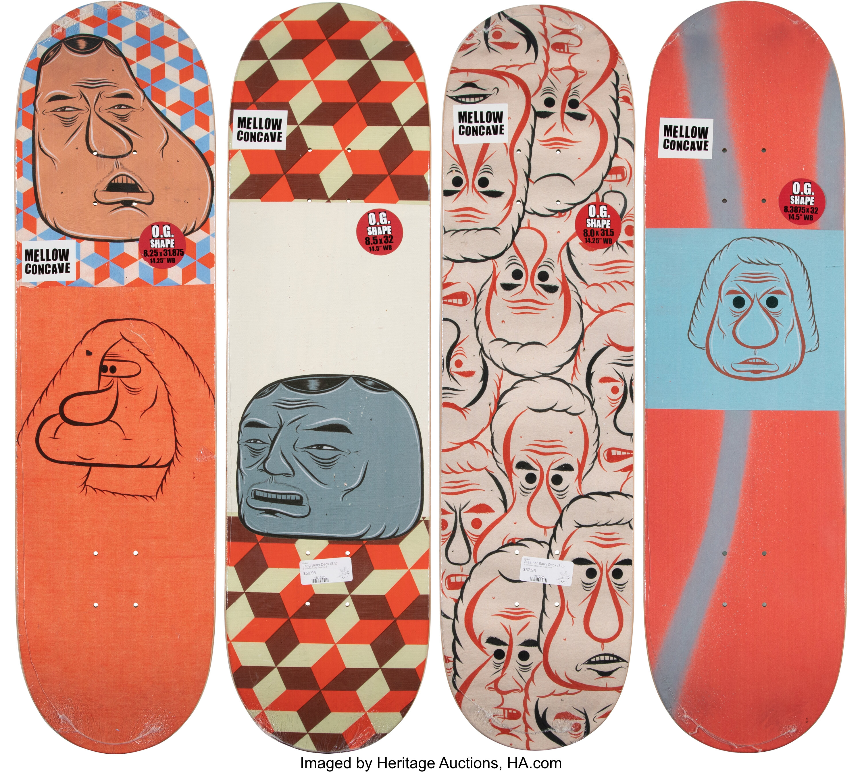 Planche De Skate Baker 8" – Barry McGee Elissa Steamer – Orange