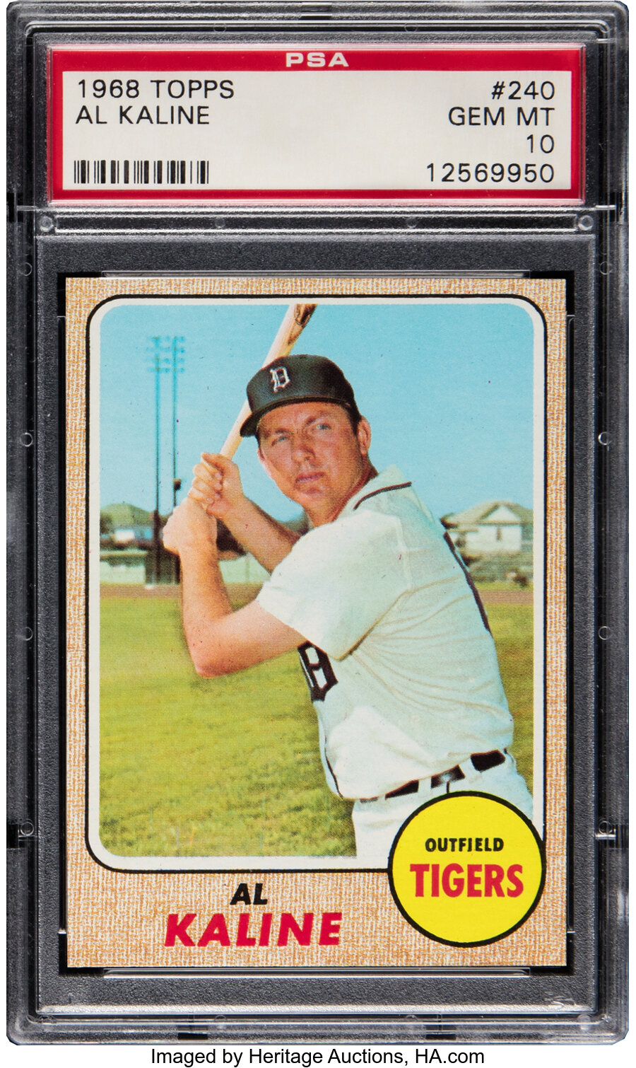 1968 Topps Al Kaline #240 PSA Gem Mint 10