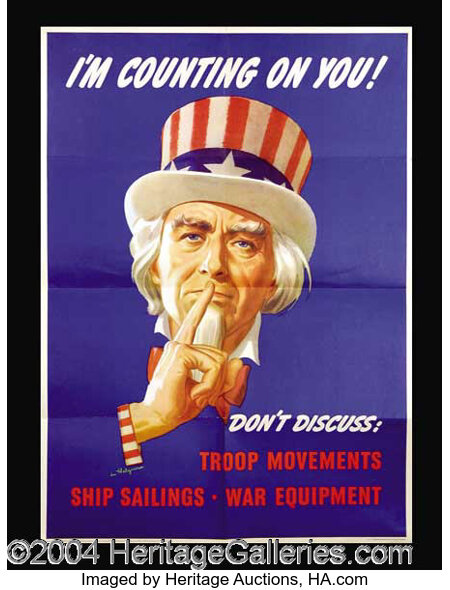 Original World War II Uncle Sam Poster Autographs | Lot #1290 ...