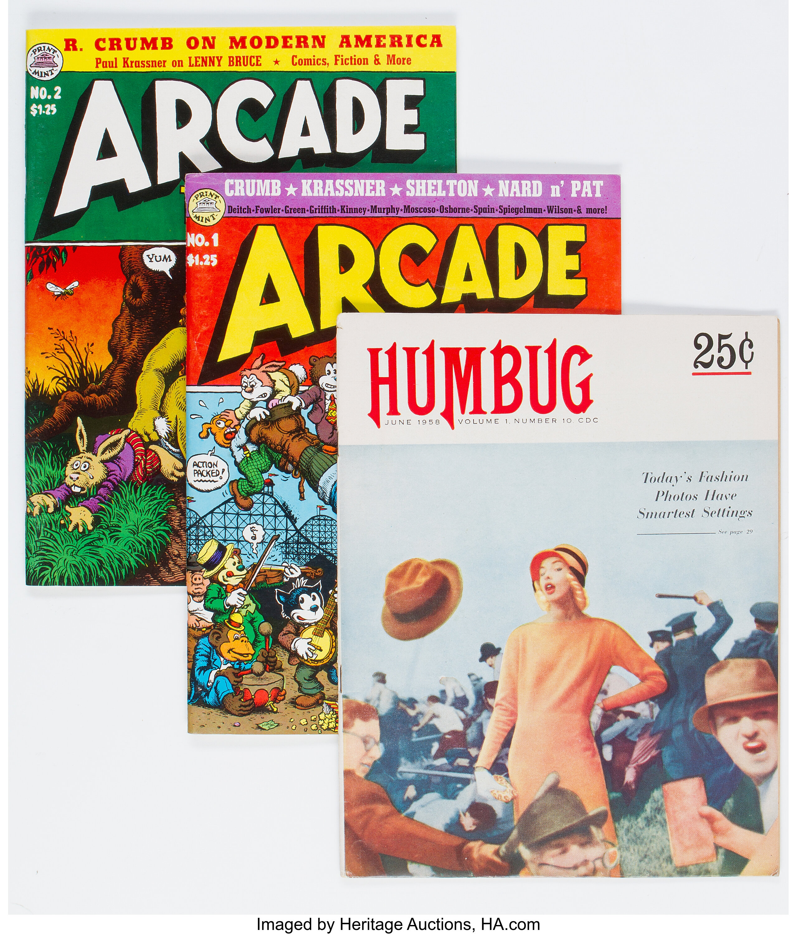 Arcade the Comics Revue Group of 8 (Print Mint, 1958-76) Condition ...