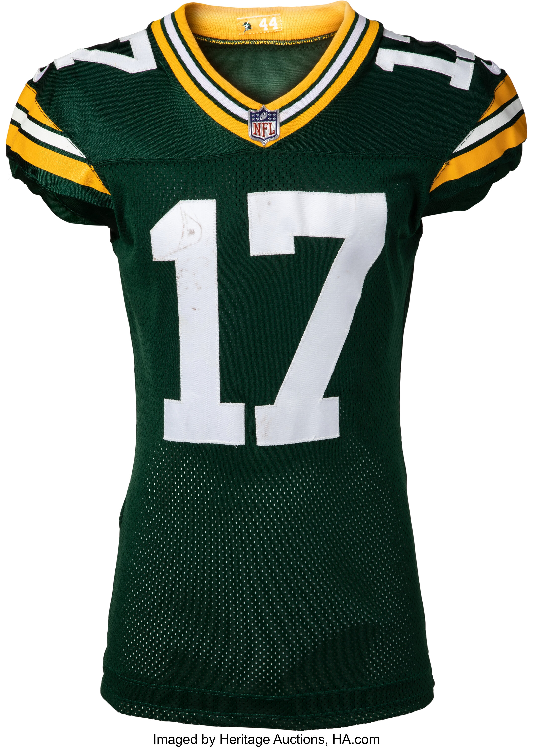 2020 Davante Adams Game Worn & Unwashed Green Bay Packers Jersey ...