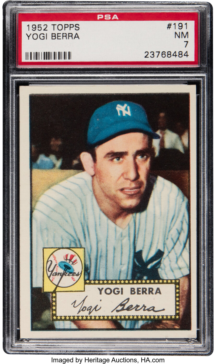 1952 Topps Yogi Berra #191 PSA NM 7