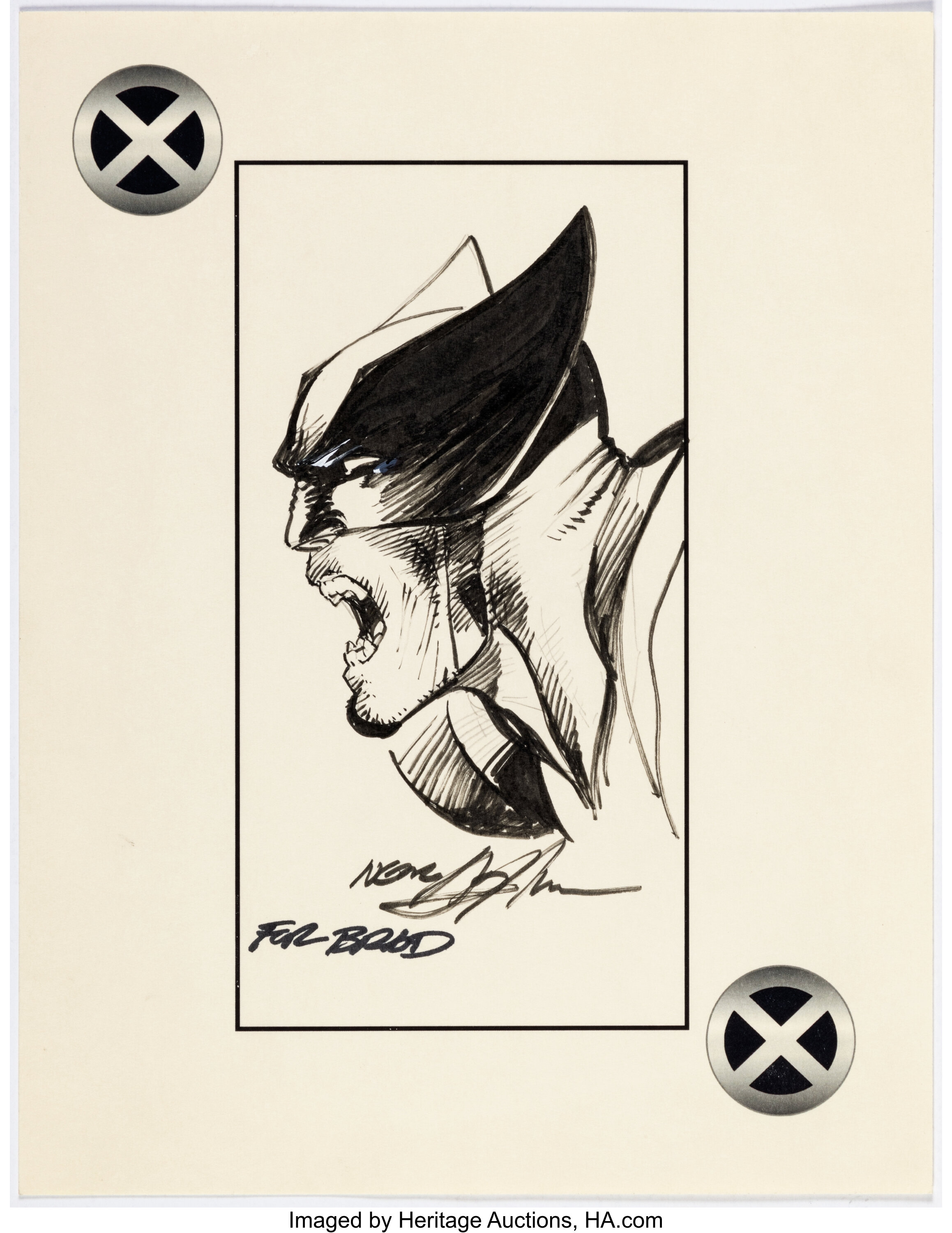 Neal Adams Wolverine Illustration Original Art (Undated).... | Lot ...