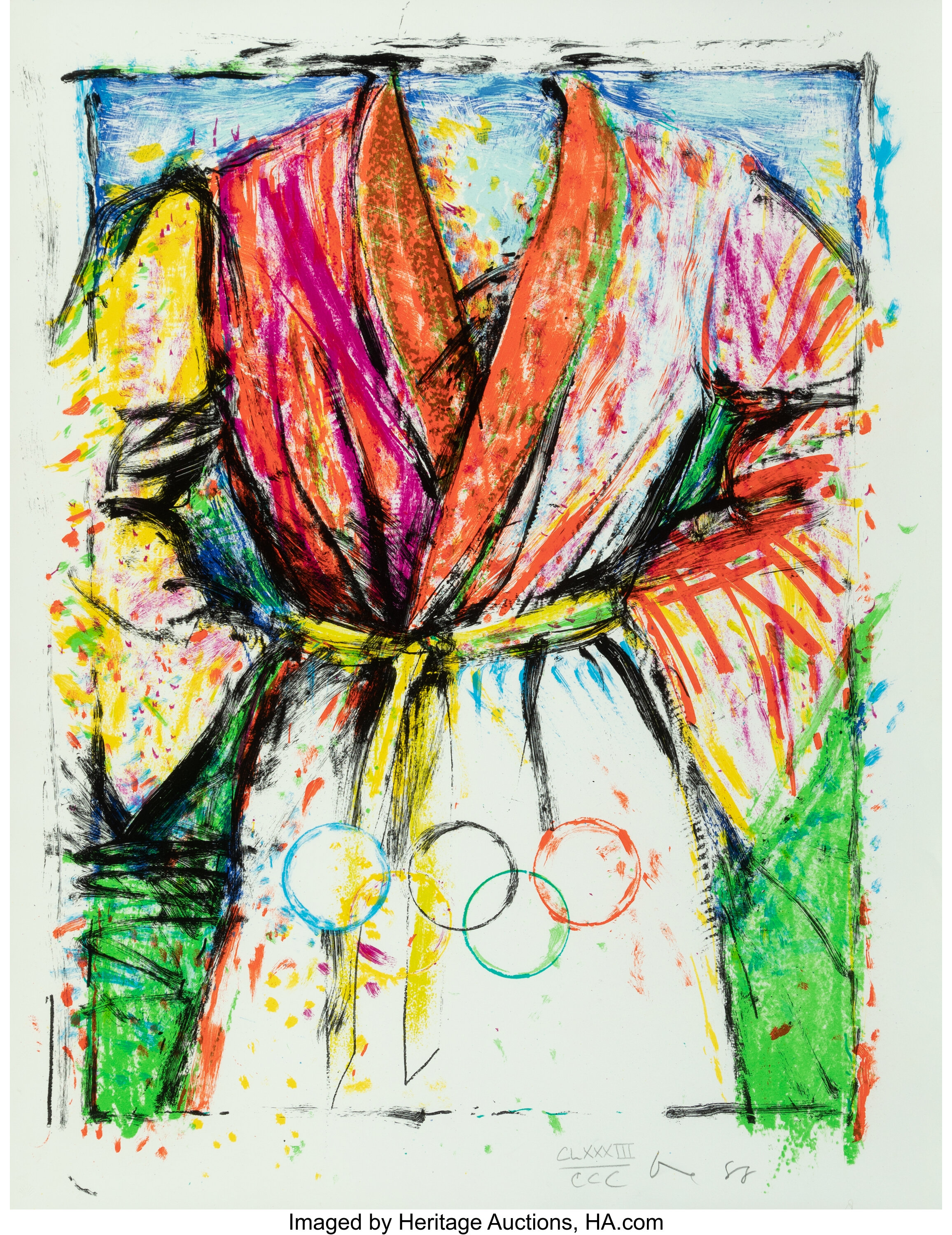 Jim Dine (b. 1935). Olympic Robe, from The Official Arts Portfolio ...