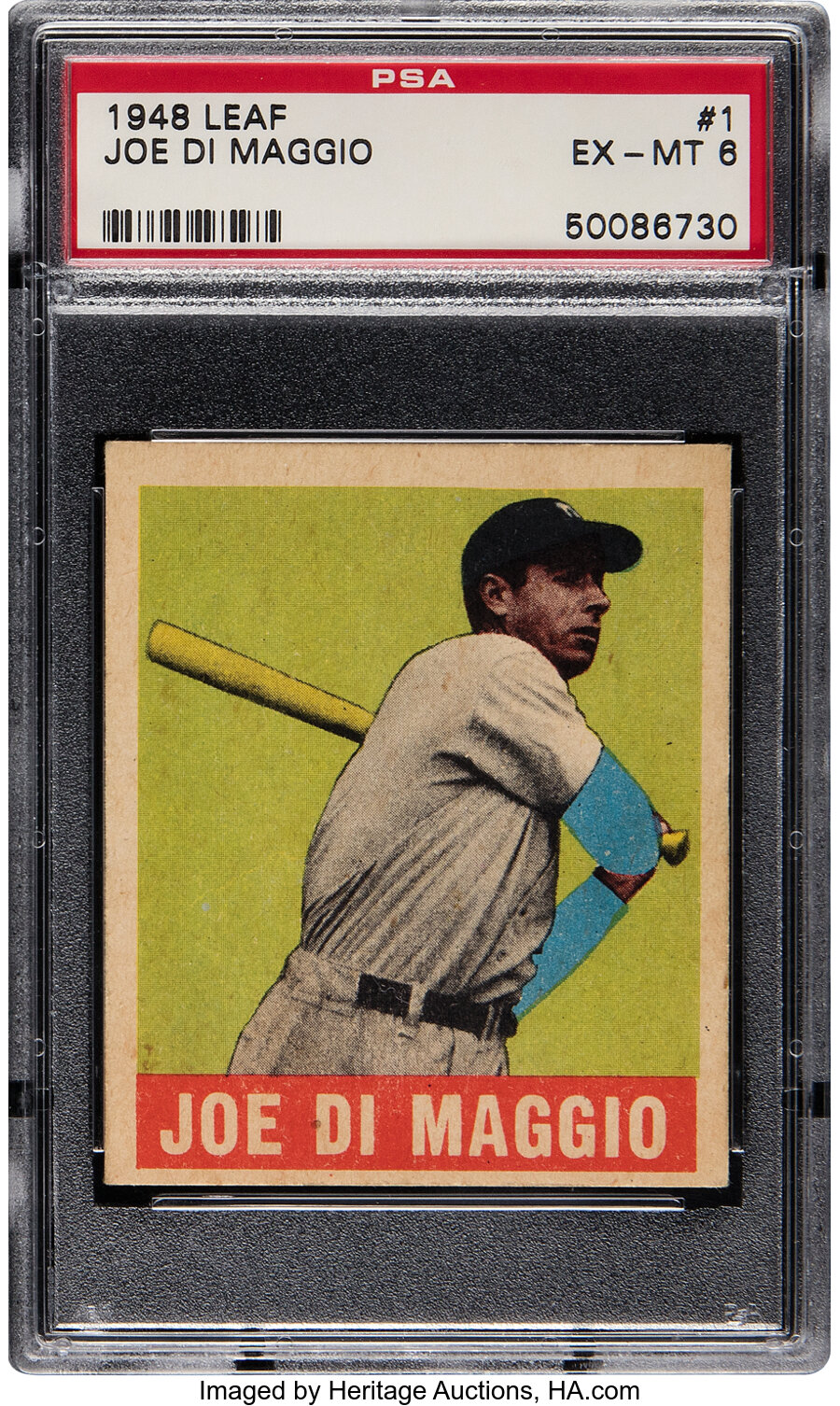 1948 Leaf Joe DiMaggio #1 PSA EX-MT 6