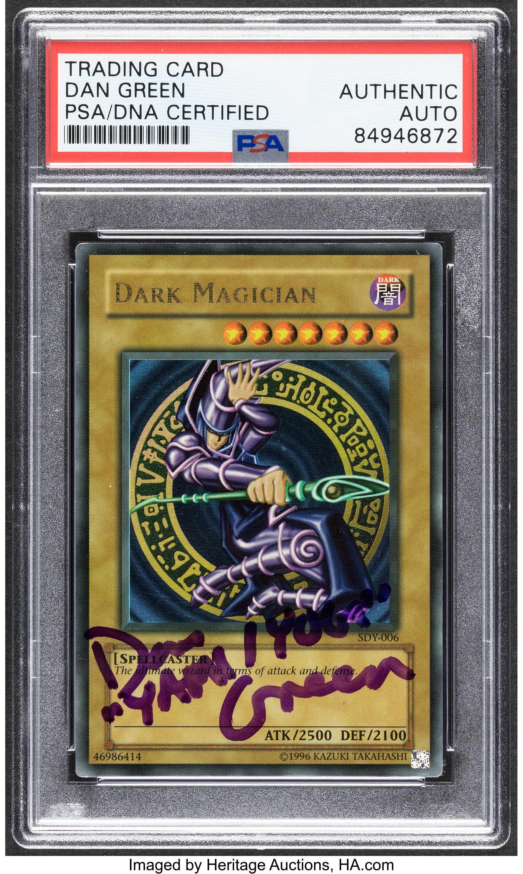 Yu Gi Oh Dark Magician Sdy 006 Starter Deck Yugi Psa Trading Card Lot 78001 Heritage Auctions 2426