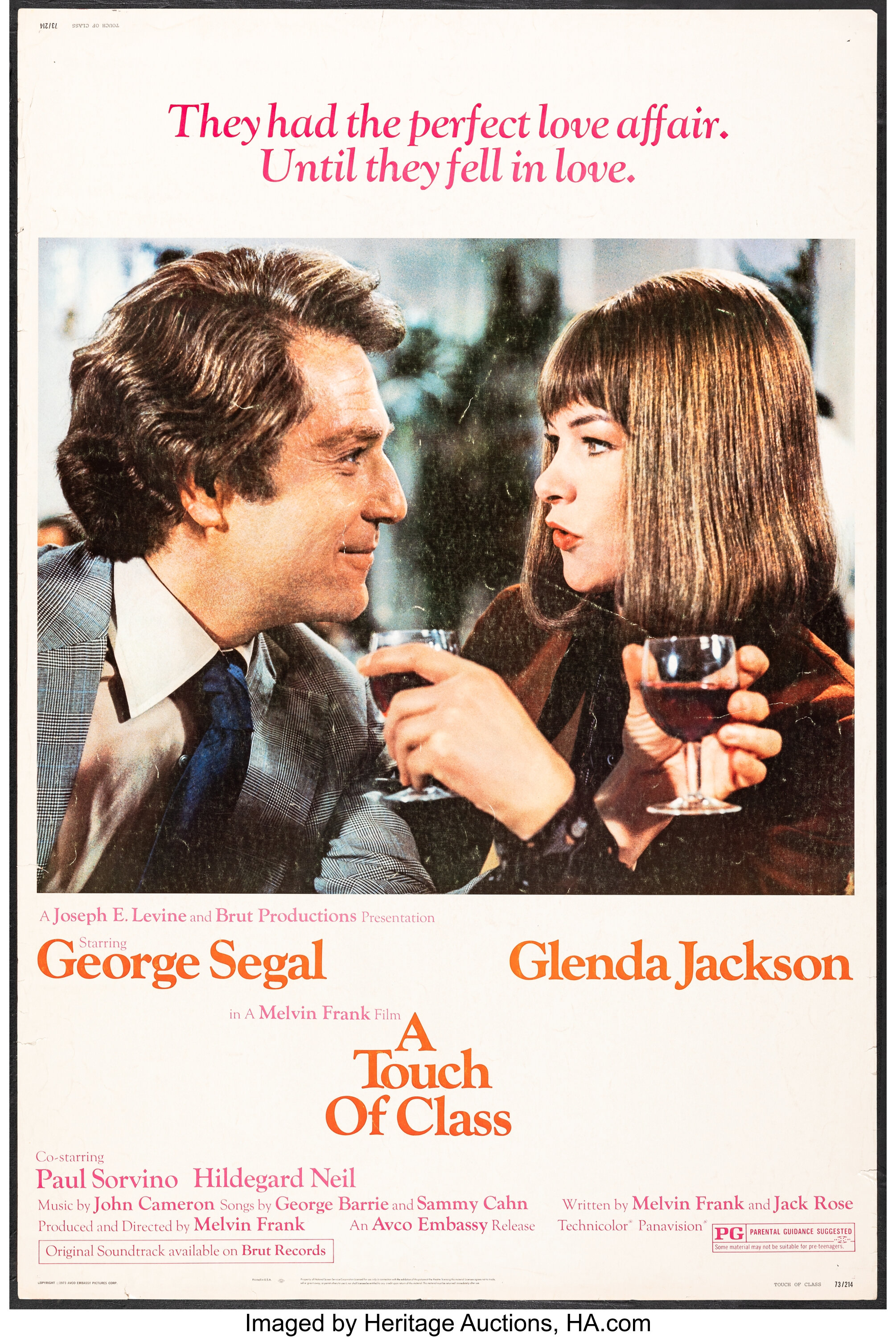 “A Touch Of Class” Original Quad Poster - Film Poster - Movie Poster