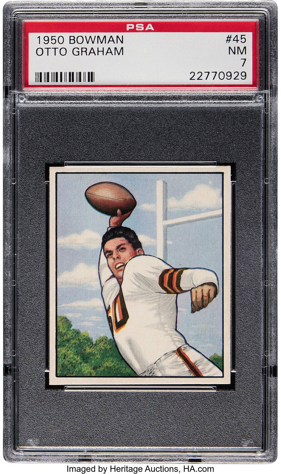 1950 Bowman Otto Graham Rookie #45 PSA NM 7